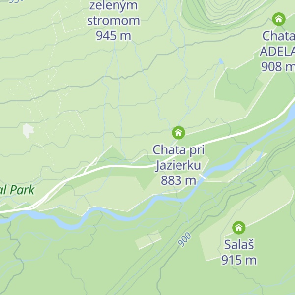 Map of Chata Šmokvica