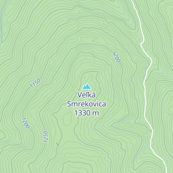 Map of Veľká Smrekovica