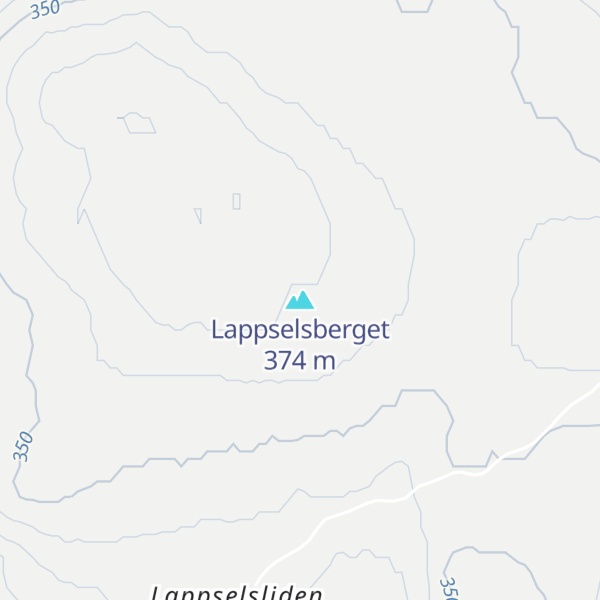 Map of Lappselsberget