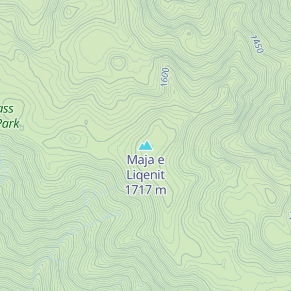 Map of Maja e Liqenit