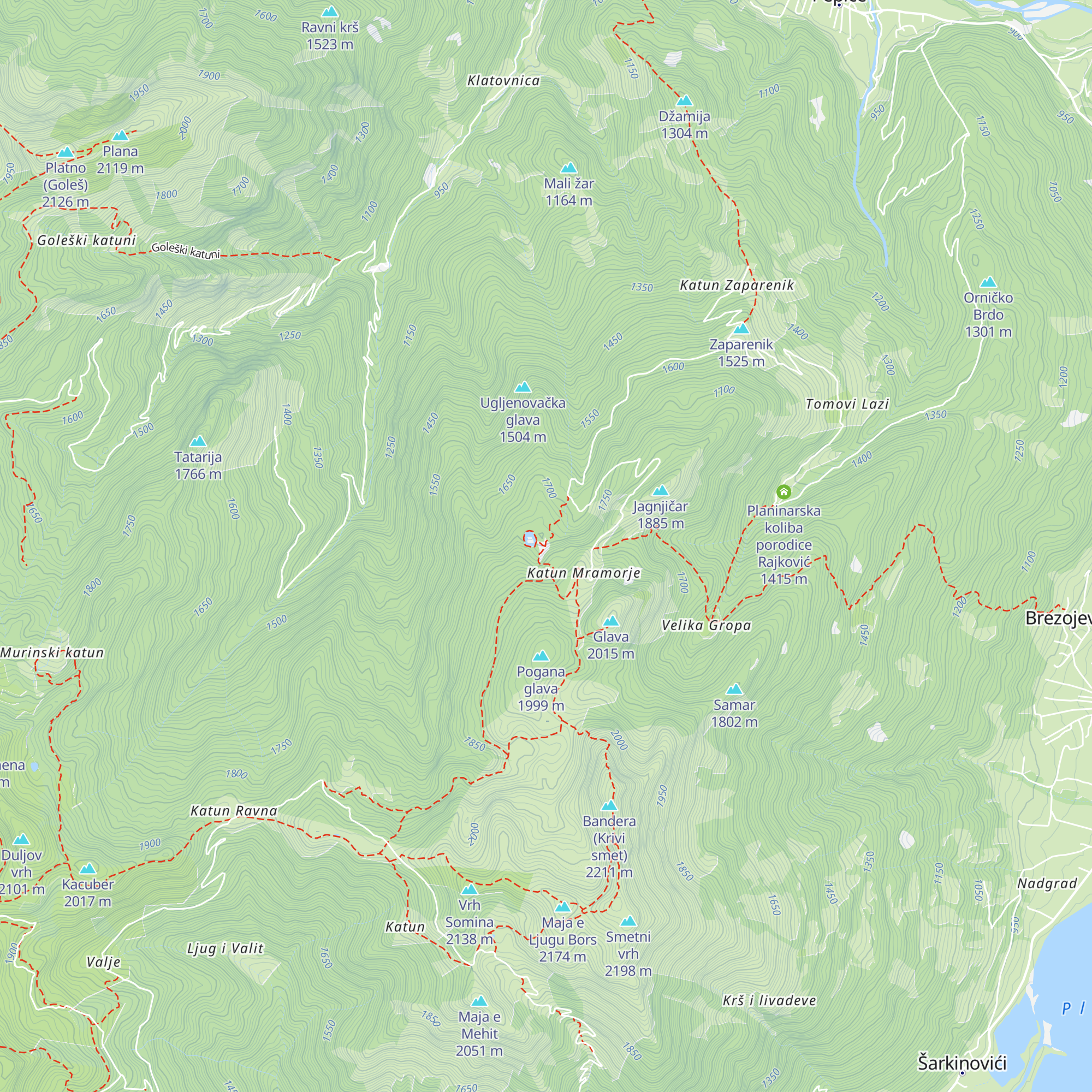 Planinarska koliba Braće Rajković map