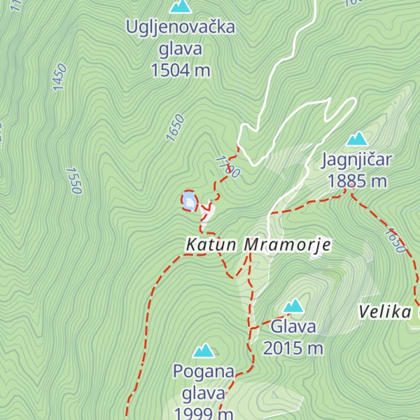 Map of Planinarska koliba Braće Rajković