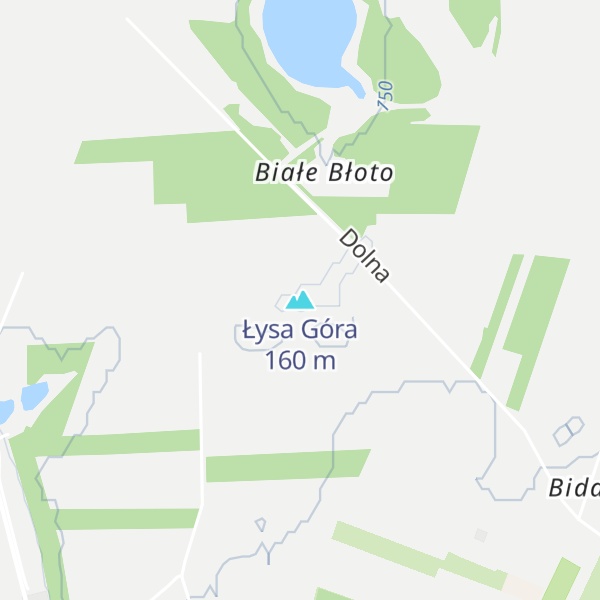 Map of Łysa Góra