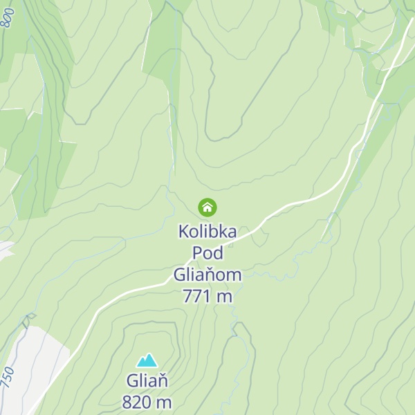 Map of Kolibka Pod Gliaňom