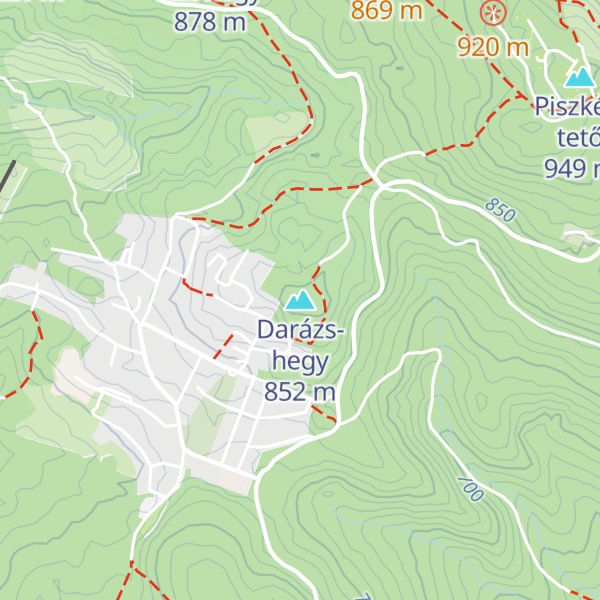 Map of Darázs-hegy