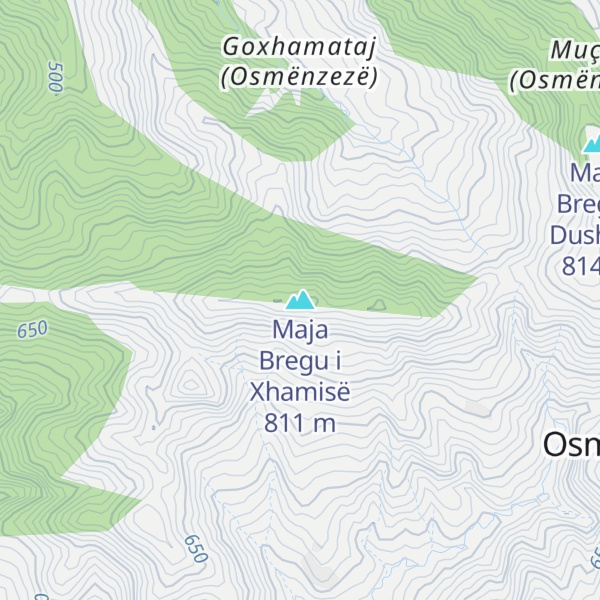 Map of Maja Bregu i Xhamisë