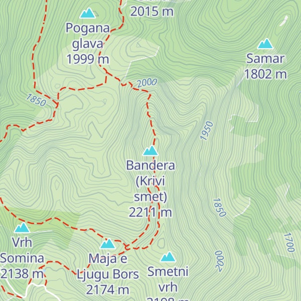 Map of Bandera (Krivi smet)