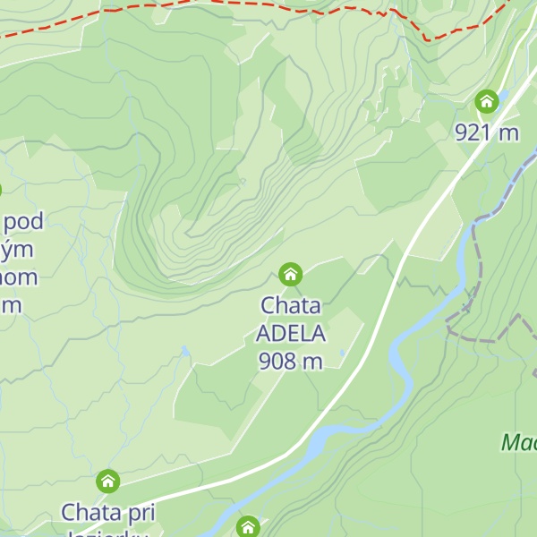 Map of Chata pod Surovým