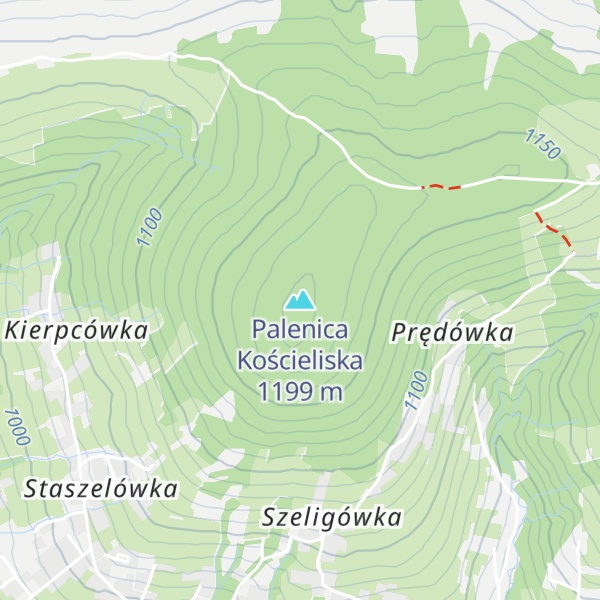 Map of Palenica Kościeliska