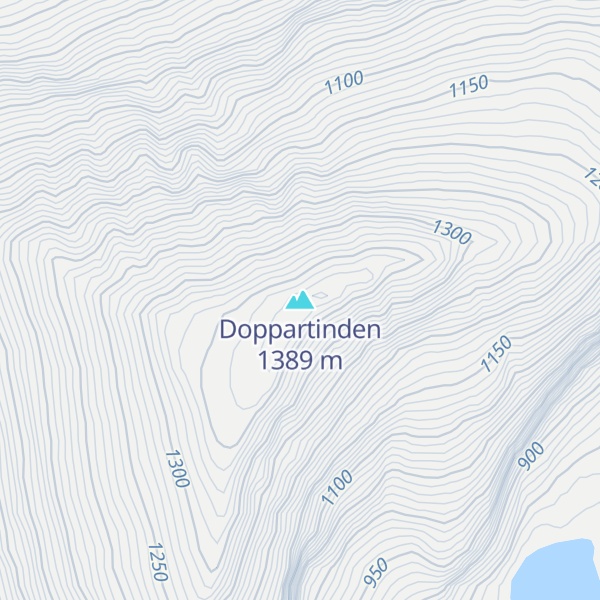 Map of Doppartinden