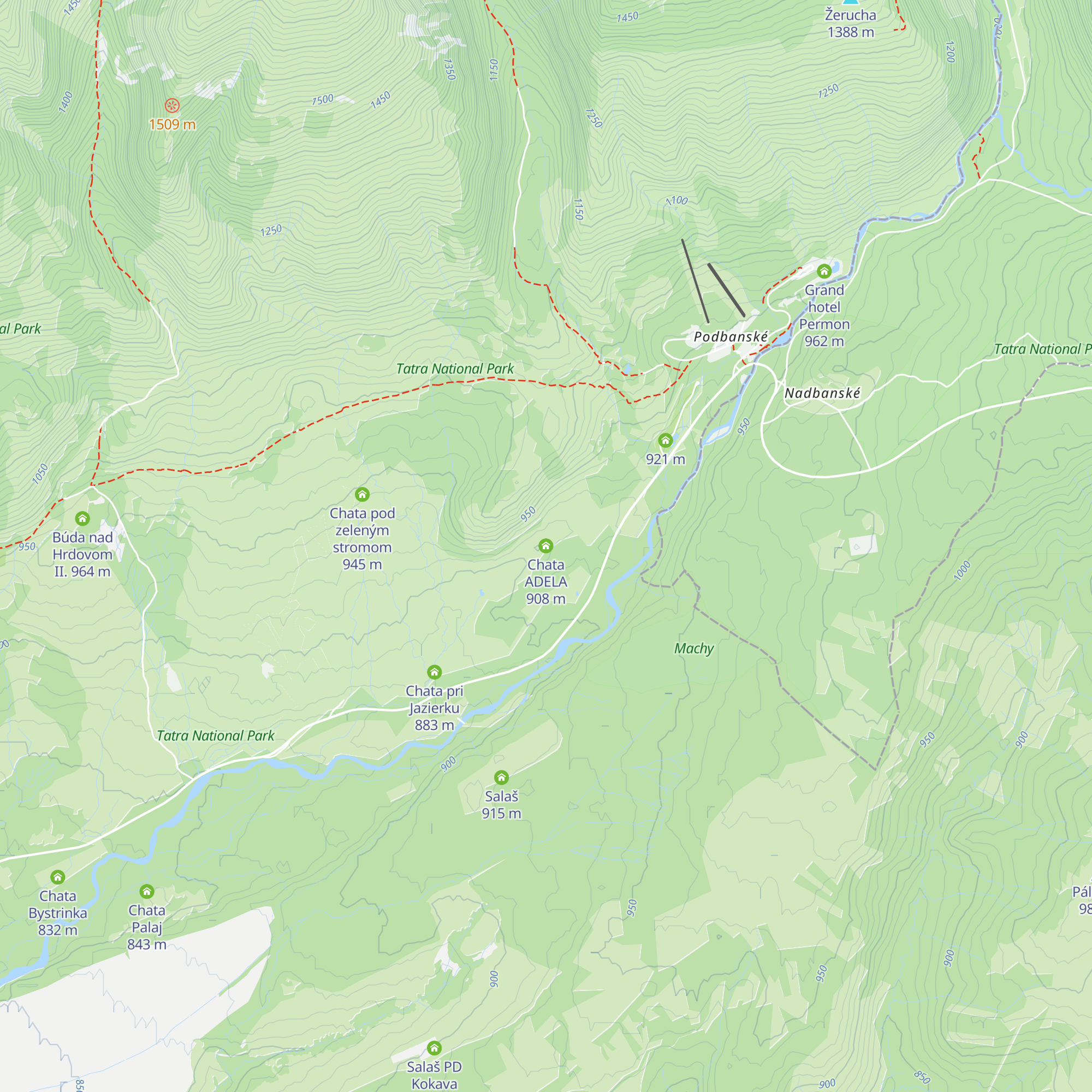 Chata ADELA map