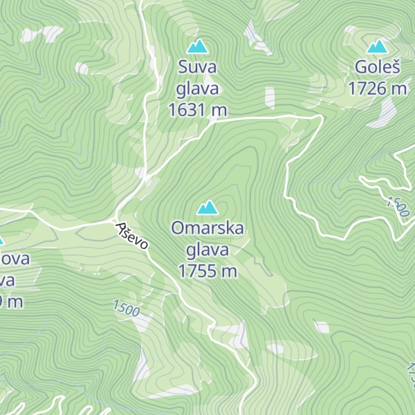 Map of Omarska glava