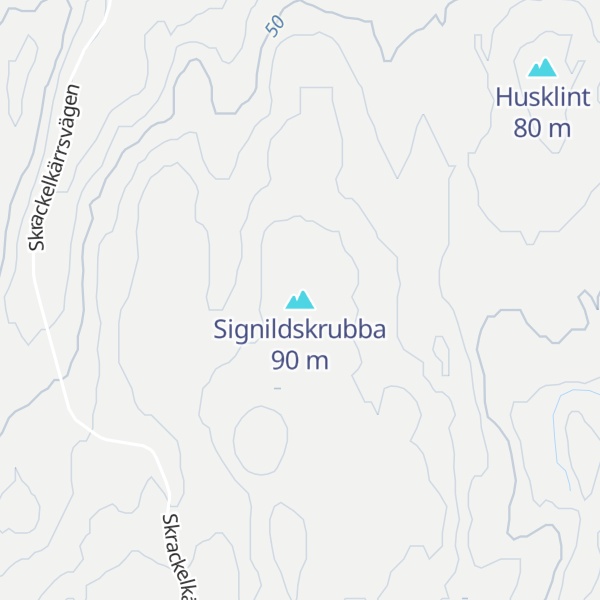 Map of Signildskrubba