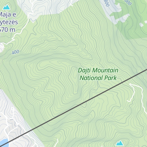 Map of Kodra Tufinës