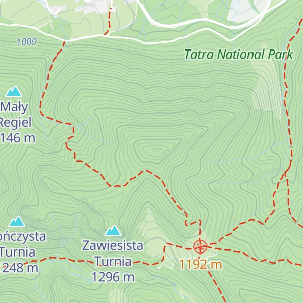 Map of Hruby Regiel