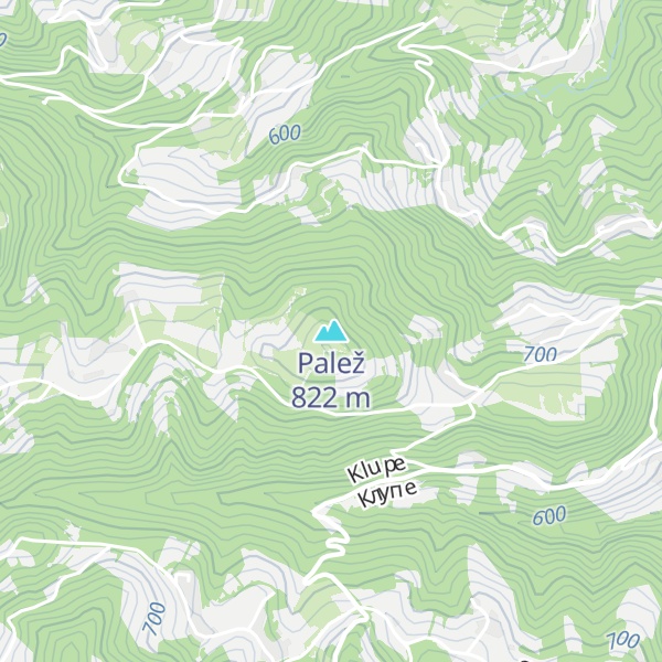 Map of Palež