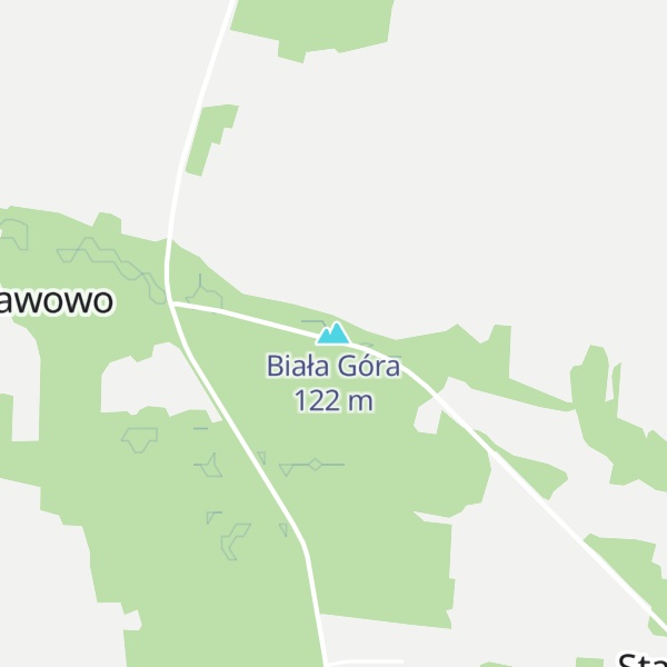 Map of Biała Góra