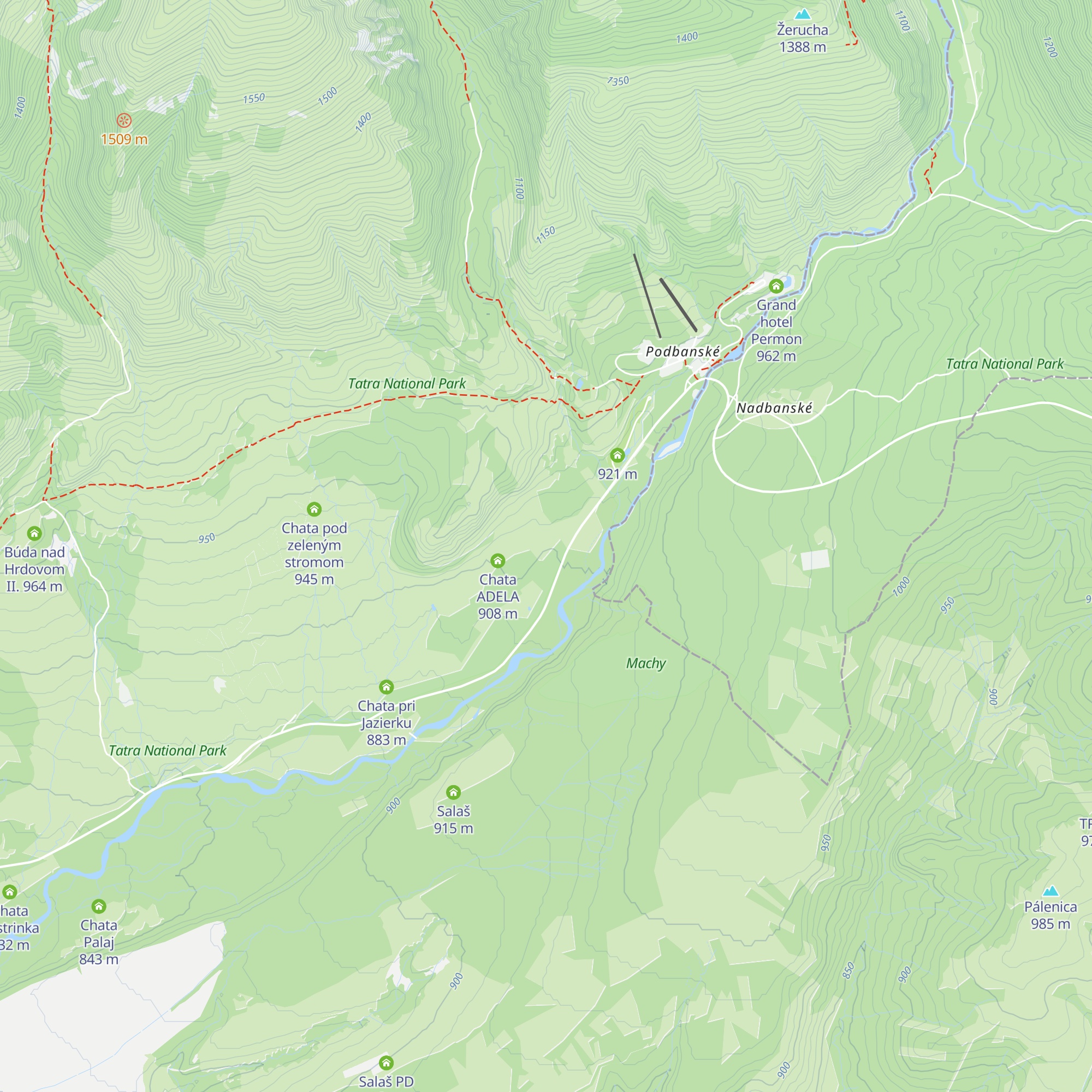 Chata Marta map