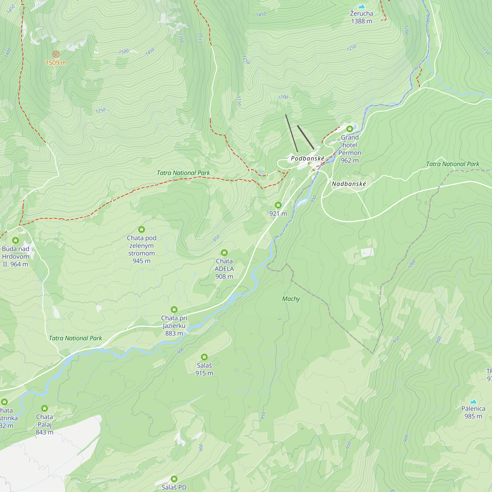 Chata Marta map