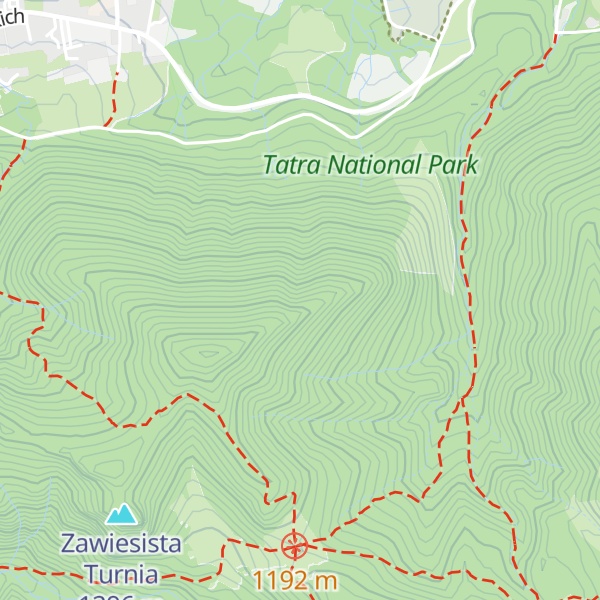 Map of Rapasiowa Turnia