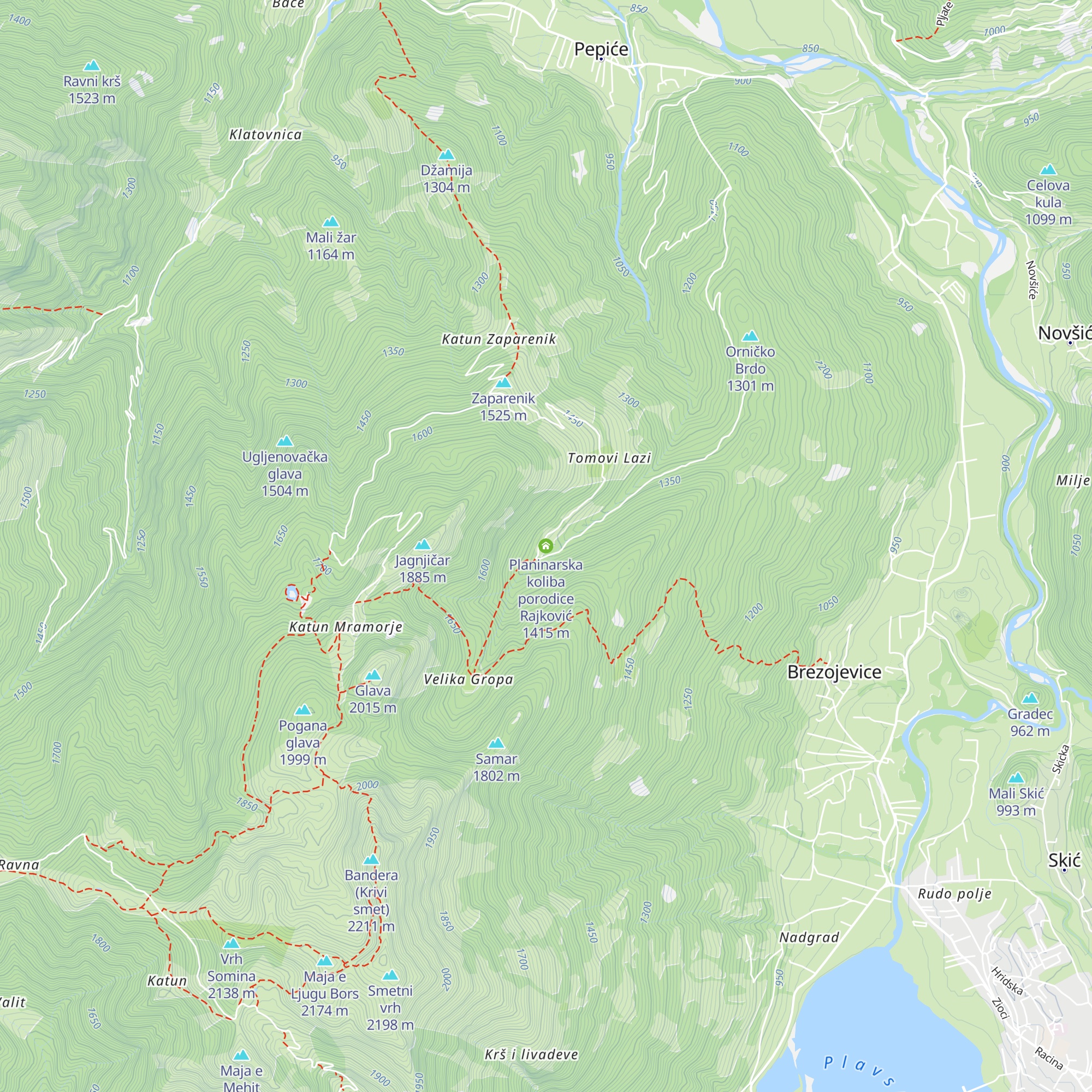 Planinarska koliba porodice Rajković map