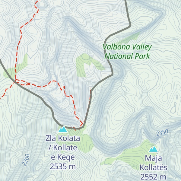 Map of Dobra Kolata / Kollate e Mires