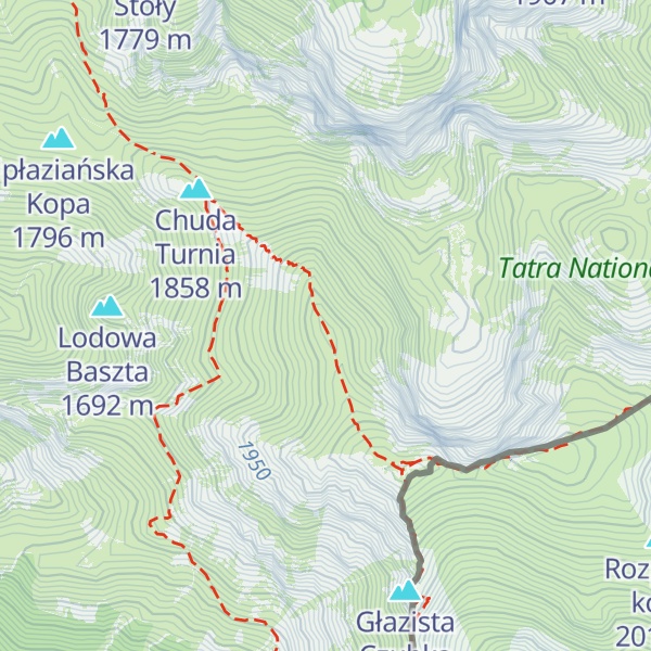 Map of Twarda Kopa