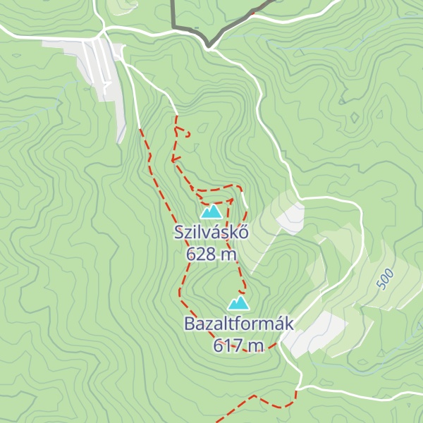 Map of Szilváskő
