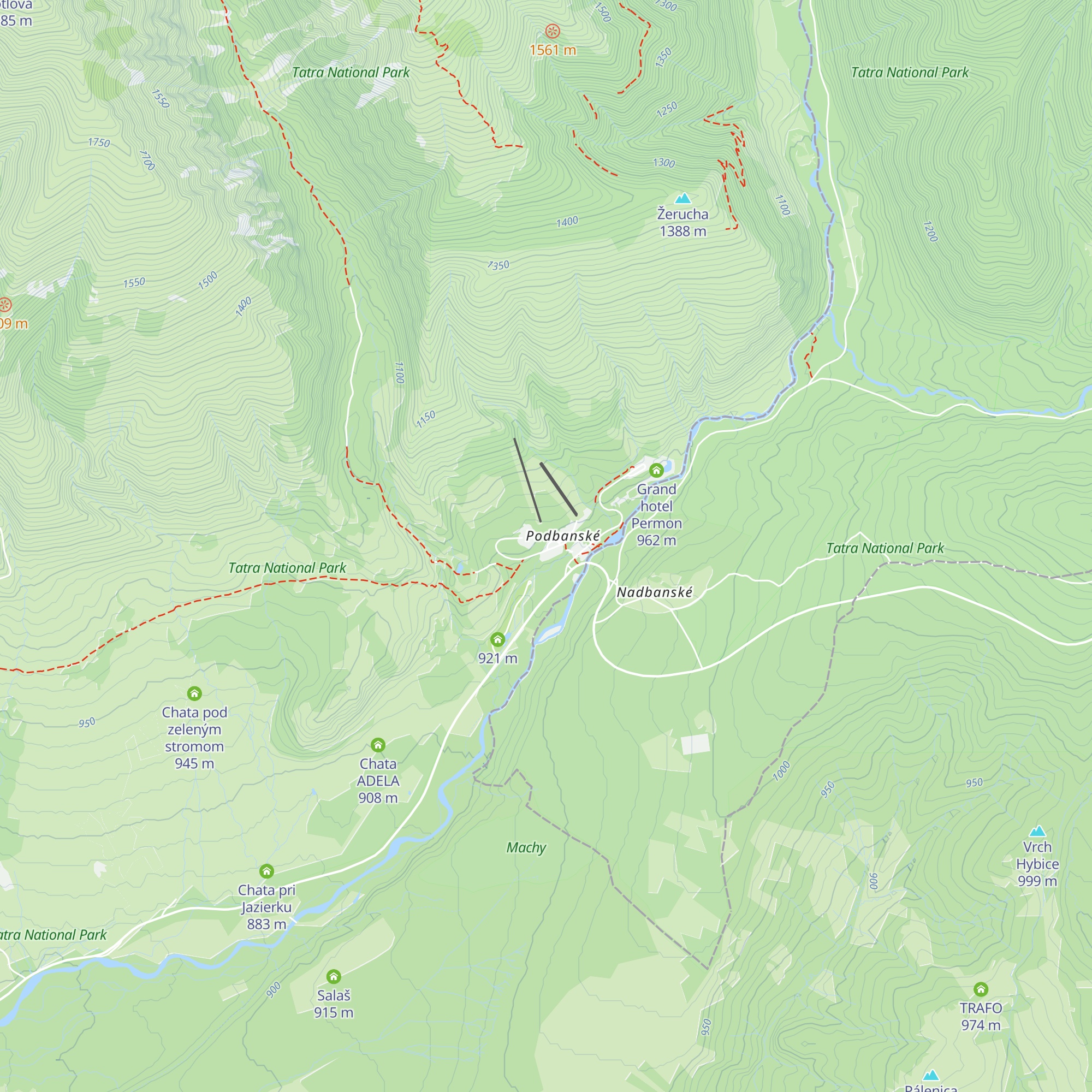 Chata Pohoda map