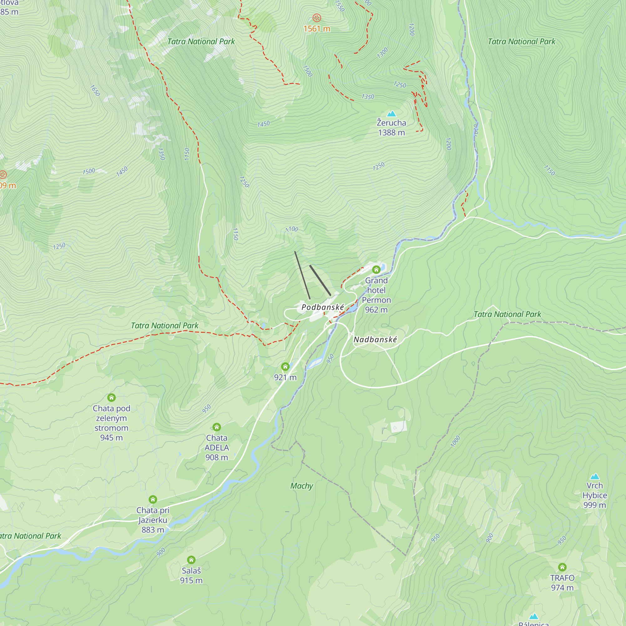 Chata Pohoda map