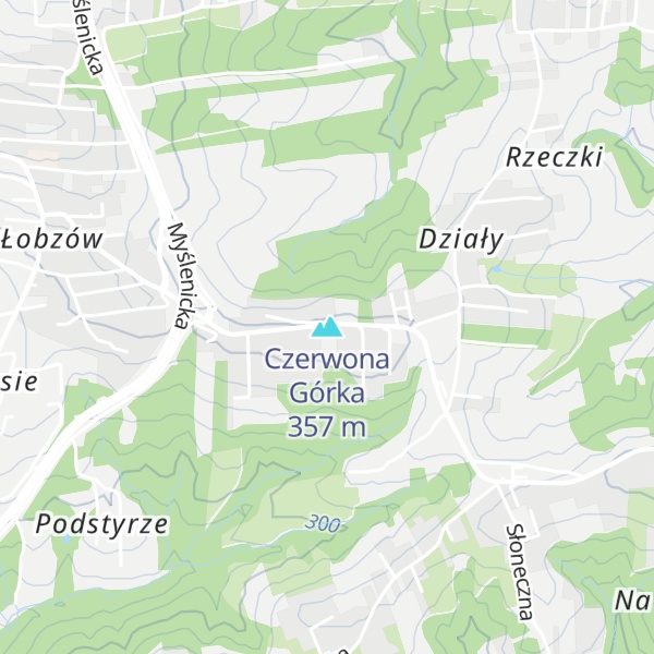 Map of Czerwona Górka