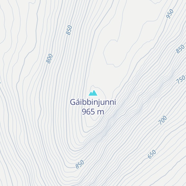 Map of Gáibbinjunni