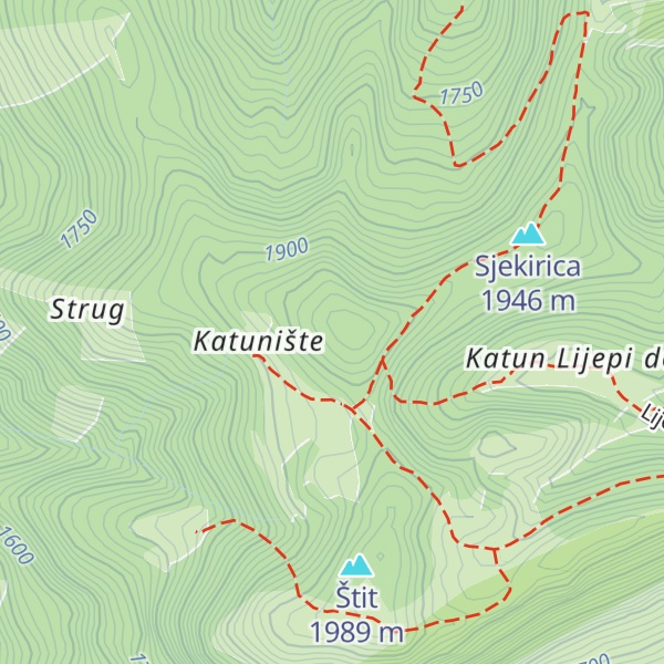Map of Radunovića glava