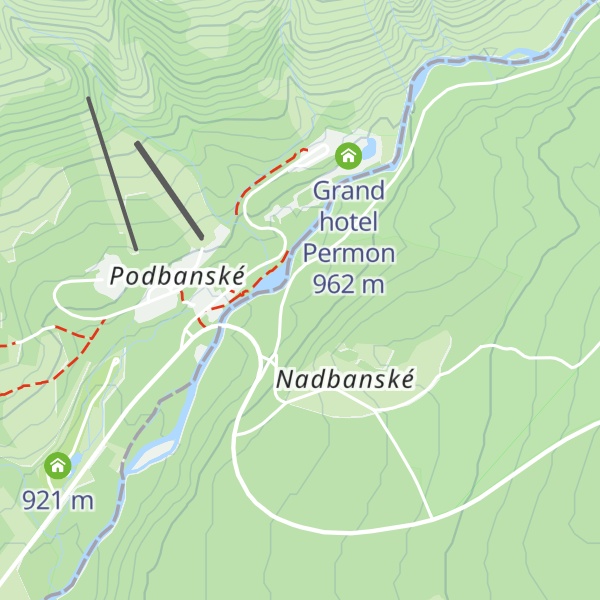 Map of Chata pod Kriváňom 15 Podbanské