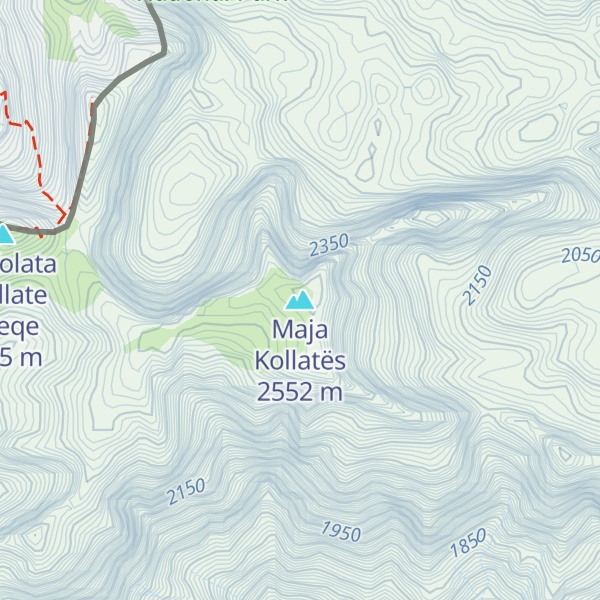 Map of Maja Kollatës