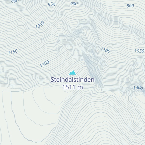 Map of Steindalstinden