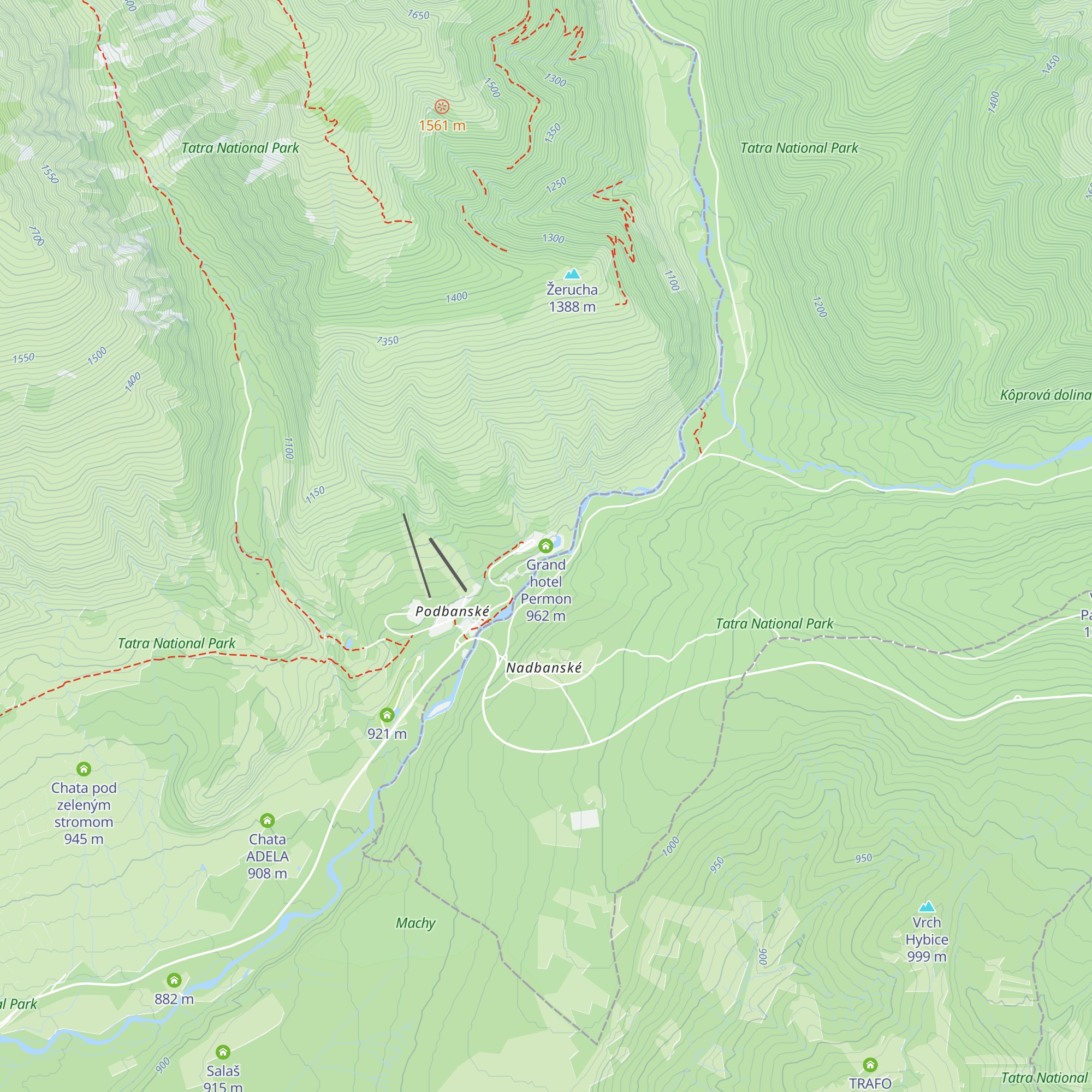 Grand hotel Permon map