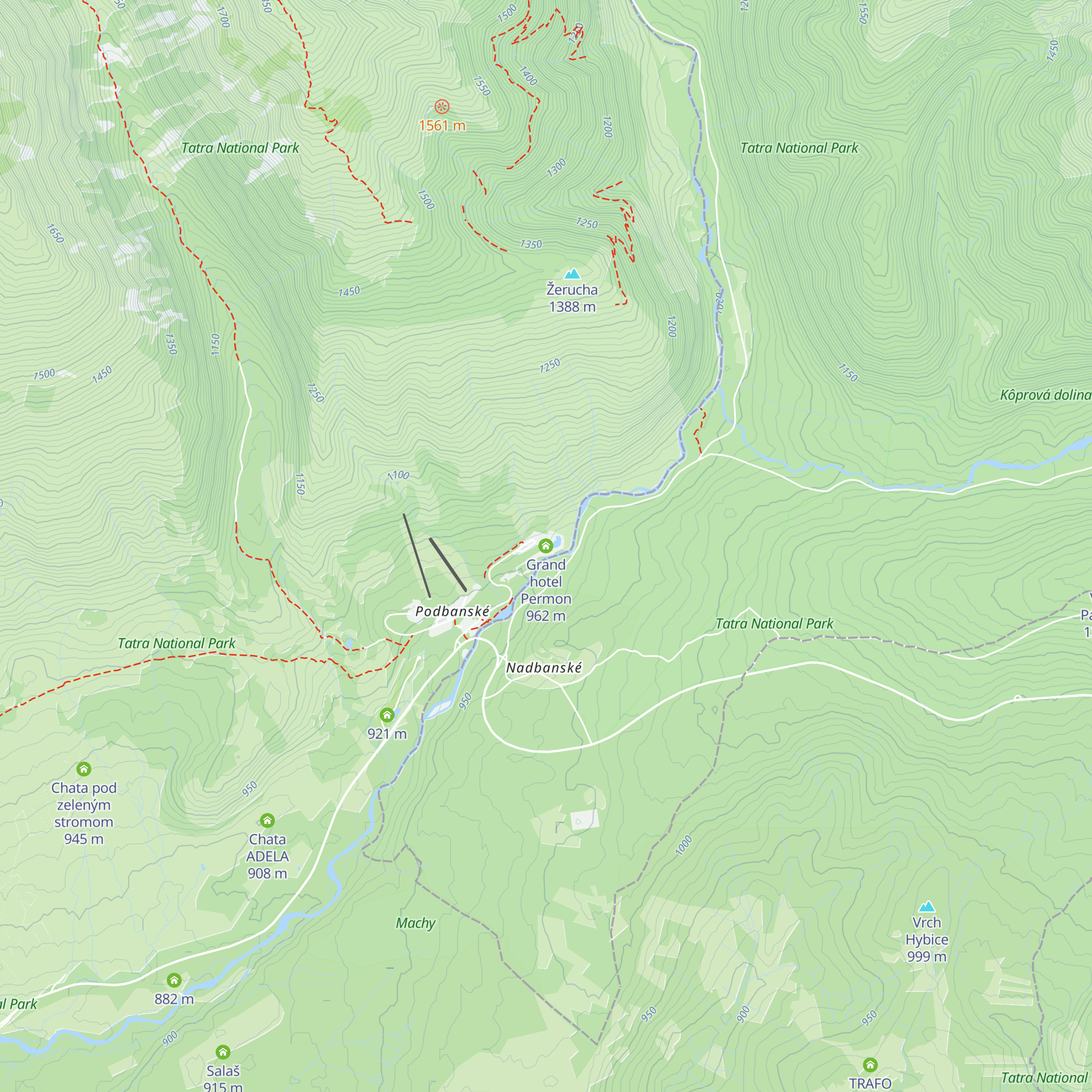 Grand hotel Permon map