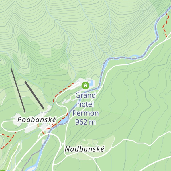 Map of Grand hotel Permon