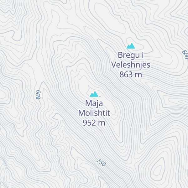 Map of Maja Molishtit