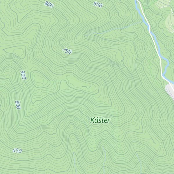 Map of Kášter