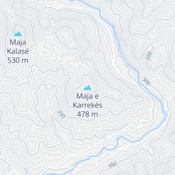 Map of Maja e Karrekës