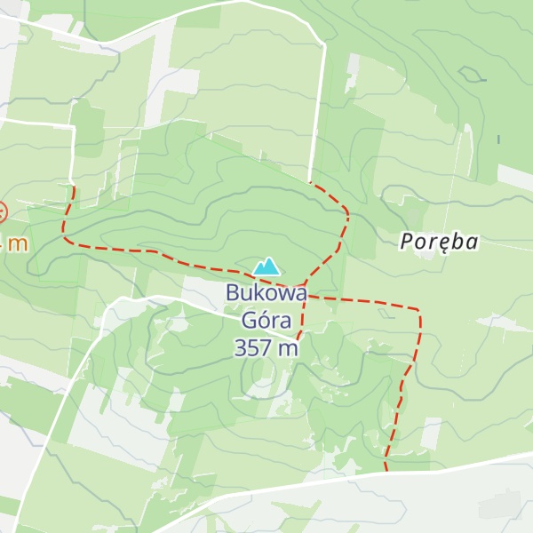 Map of Bukowa Góra