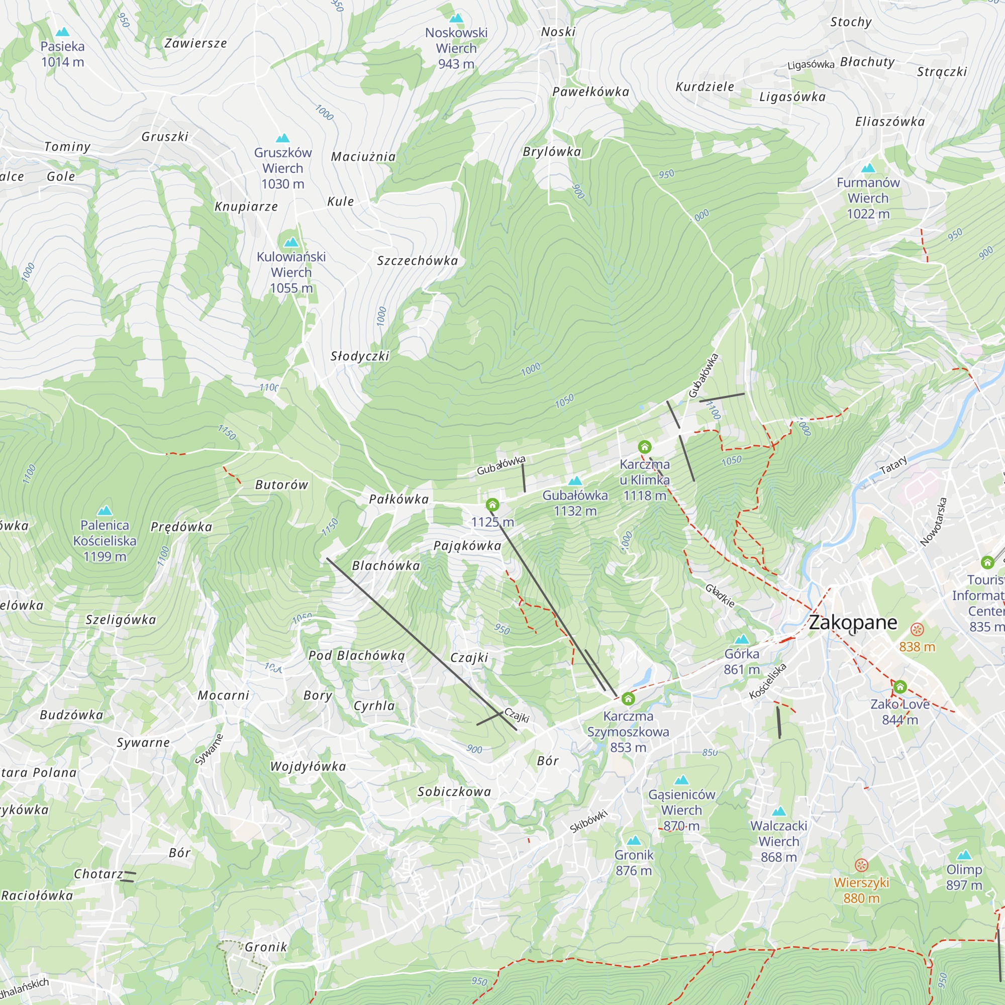 Karczma Pająk map