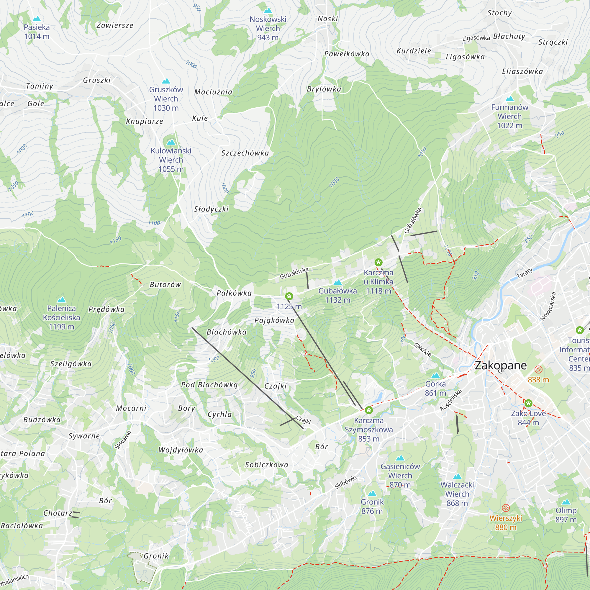 Karczma Pająk map