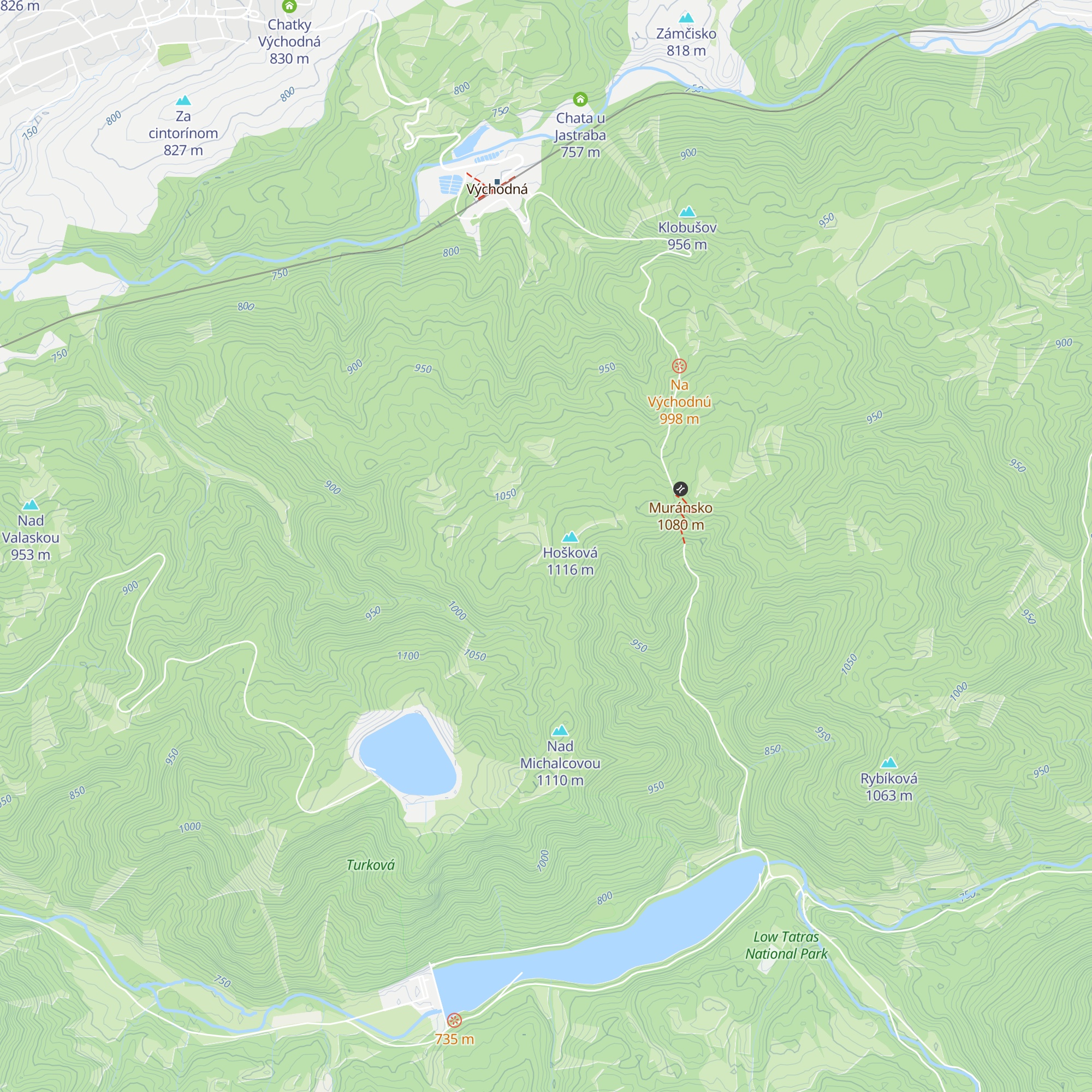 Chata Luxová map