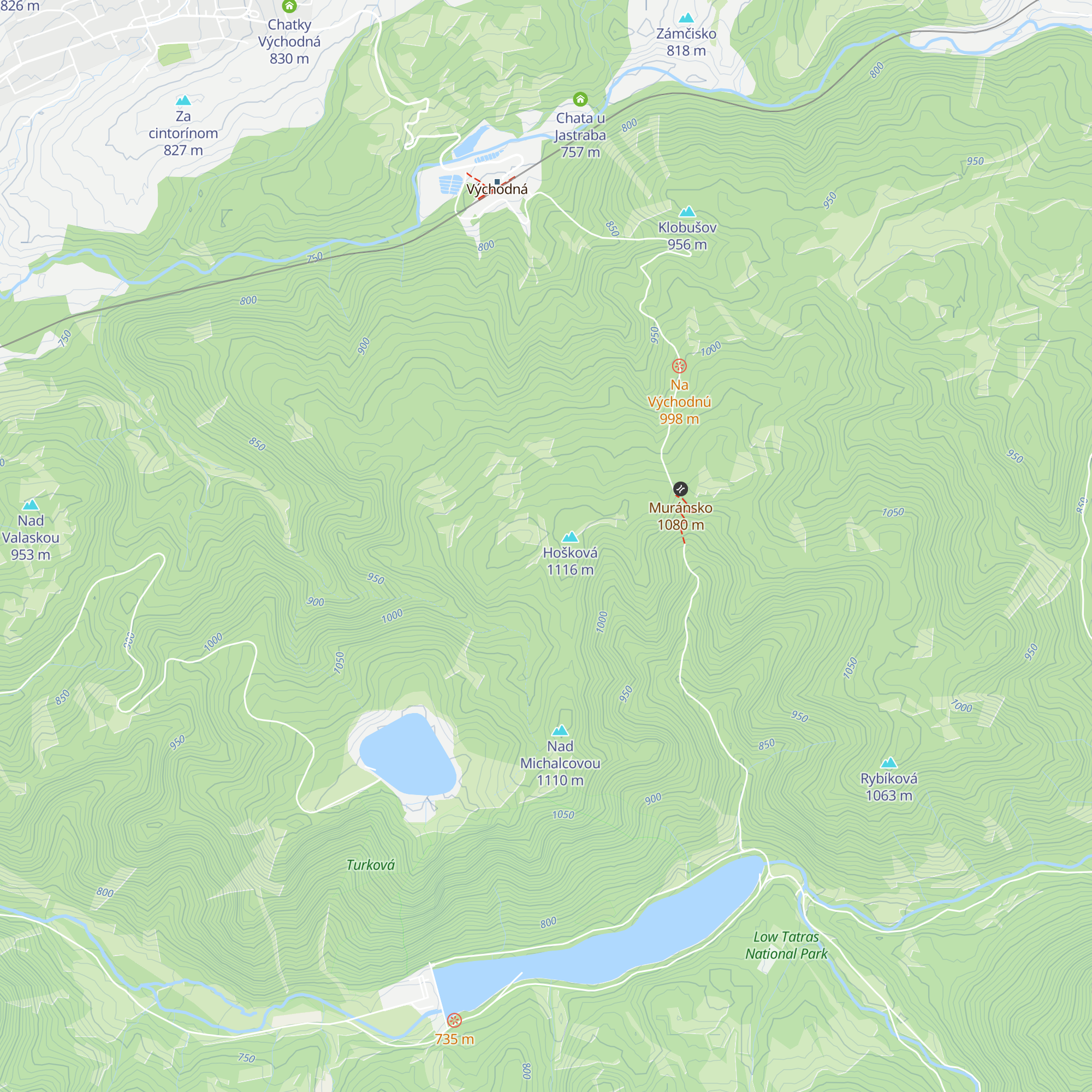 Chata Luxová map