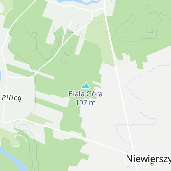 Map of Biała Góra