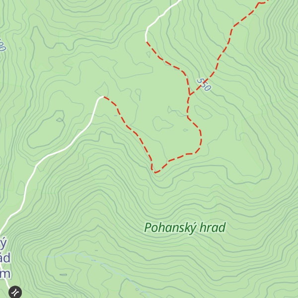 Map of Pohanský hrad