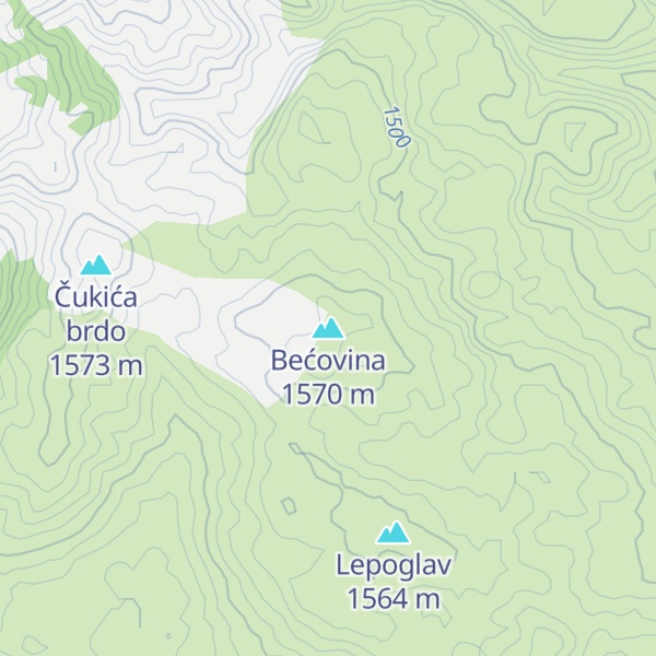 Map of Bećovina